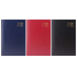 TALLON ASSORTED A5 DAY A PAGE HARD BACKED DIARY 2026 Pack Of 5