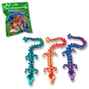 ASSORTED 3D EFFECT DRAGONS 25CM