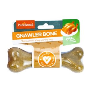 PURE BREED CHICKEN FLAVOUR GNAWLER BONE 105GM