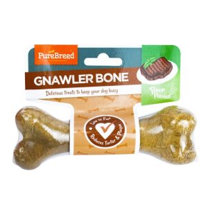 PURE BREED BEEF FLAVOUR GNAWLER BONE 105GM