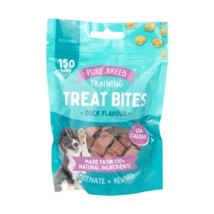 PURE BREED DUCK FLAVOUR TREAT BITES 100GM