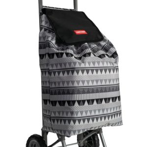 CASA & CASA PHOENIX 2 WHEEL SHOPPING TROLLEY - GREY