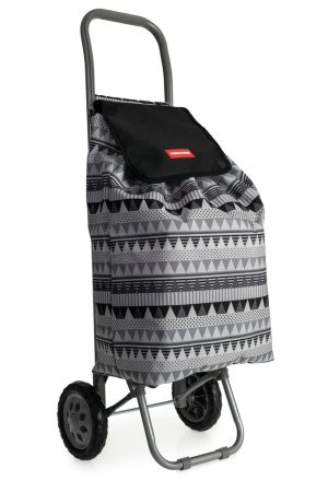 CASA & CASA PHOENIX 2 WHEEL SHOPPING TROLLEY - GREY