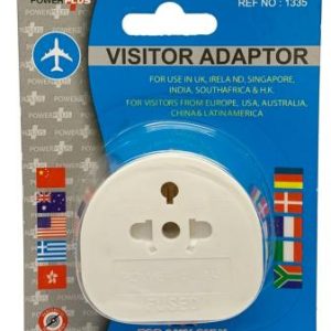 POWER PLUS UK VISITOR TRAVEL ADAPTER BLISTER CARD