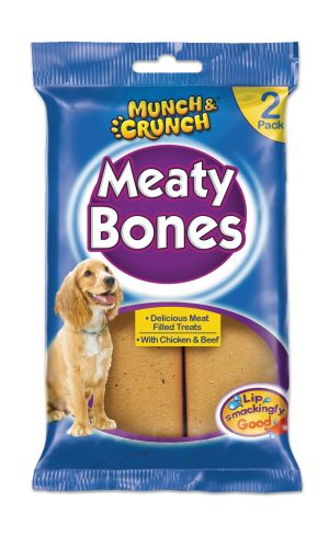 MUNCH & CRUNCH MEATY BONES 140GM Pack Of 2