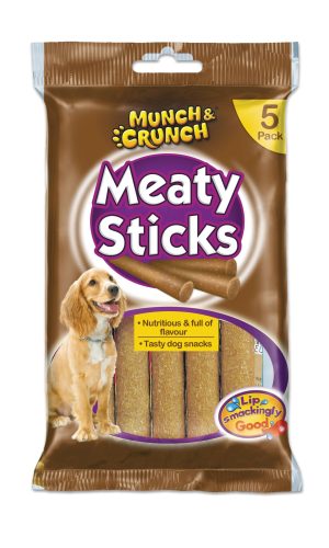 MUNCH & CRUNCH MEATY STICKS 125GM Pack Of 5