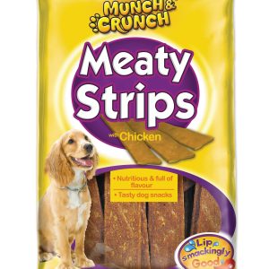 MUNCH & CRUNCH MEATY STRIPS WITH CHICKEN Pack Of 18