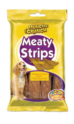 MUNCH & CRUNCH MEATY STRIPS WITH CHICKEN Pack Of 18