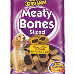 MUNCH & CRUNCH MEATY BONES SLICED 140GM