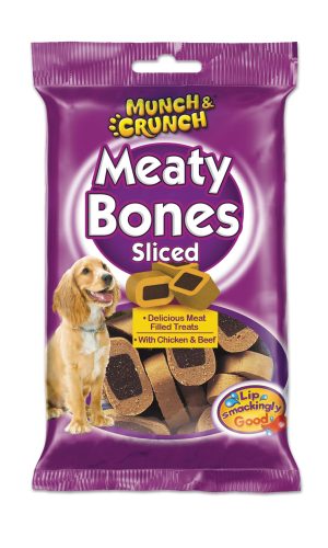 MUNCH & CRUNCH MEATY BONES SLICED 140GM