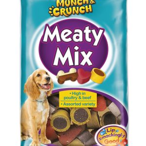 MUNCH & CRUNCH MEATY MIX 140GM