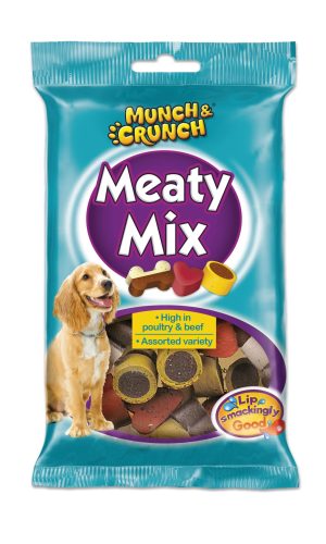 MUNCH & CRUNCH MEATY MIX 140GM