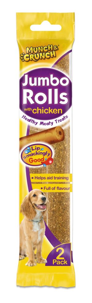 MUNCH & CRUNCH JUMBO ROLLS WITH CHICKEN Pack Of 2