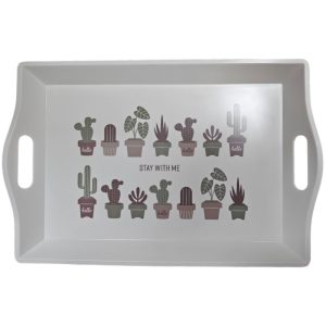 MELAMINE ASORTED RECTANGULAR TRAY 47 X 32CM