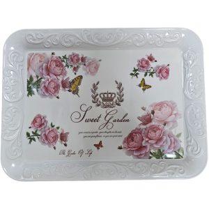 MELAMINE ASORTED RECTANGULAR TRAY 41 X 31CM