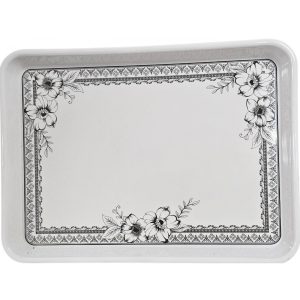 MELAMINE ASORTED RECTANGULAR TRAY 34 X 25CM