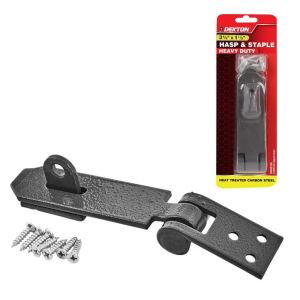DEKTON HEAVY DUTY HASP & STAPLE GREY 3.5" X 1.13 "
