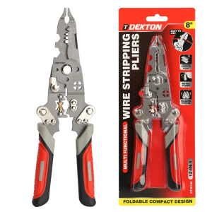 DEKTON MULTI FUNCTIONAL WIRE STRIPPING PLIERS 8"
