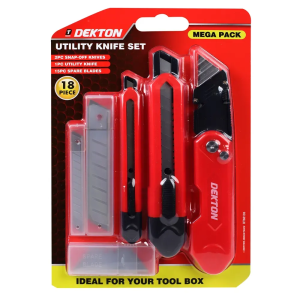 DEKTON 18PCS UTILITY KNIFE SET