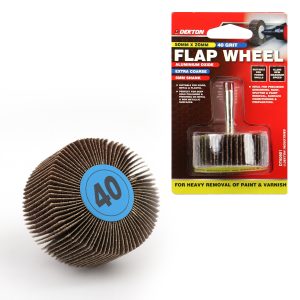 DEKTON 40 GRIT FLAP WHEEL 50MM X 20MM - EXTRA COARSE