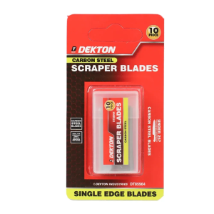 DEKTON 10 PCS CARBON STEEL RAZOR SCRAPER BLADE