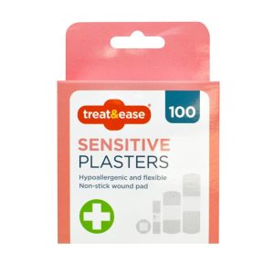 TREAT & EASE SENSITIVE HYPOALLERGENIC PLASTERS Pack Of 100