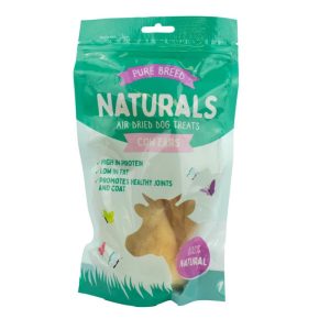 PURE BREED NATURALS AIR DRIED COW EARS DOG TREATS 60GM
