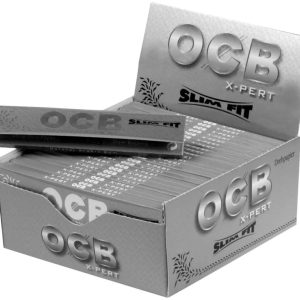 OCB SILVER X-PERT SLIM KING SIZE ROLLING PAPER Pack Of 50