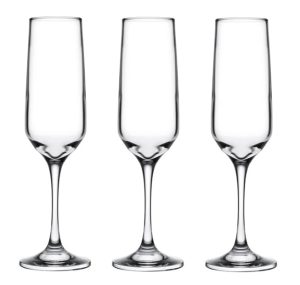 PASABAHCE IVORY CHAMPAGNE GLASS 225ML Pack Of 3