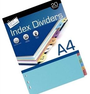 A-Z INDEX DIVIDERS - Pack Of 20