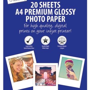 JUST STATIONERY A4 PREMIUM GLOSSY PHOTO PAPER Pack Of 20