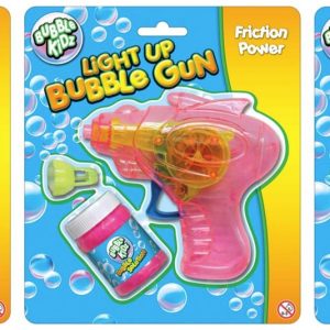 LIGHT UP FRICTION BUBBLE GUN ASSORTED COLOURS