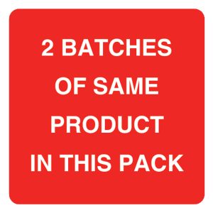 Status 2 Batches Labels - 36 x 36mm
