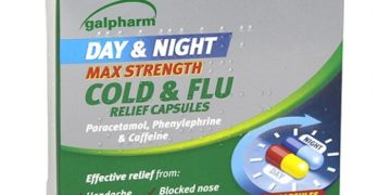 Title: Powerful Day & Night Relief for Cold & Flu Symptoms – Galpharm Max Strength Capsules (16’s)