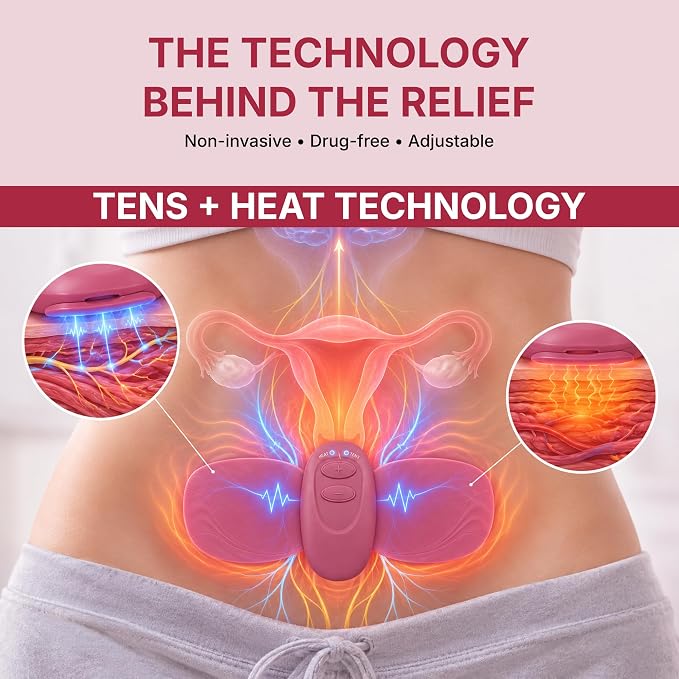Period Comfort Pro™ Wireless TENS & Heat Therapy Pad