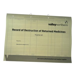 Controlled Drugs Return Register Book