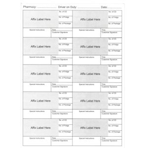 Driver Delivery Pad 100 Double Sided Sheets