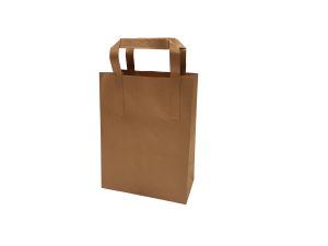 ProPac Plain Brown Kraft Paper Bag - (h)225 x (w)175 x (g)90mm