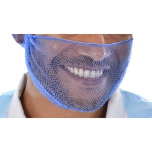 DISPOSABLE BEARD SNOODS - NON WOVEN - BLUE