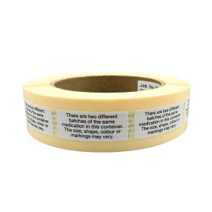BATCH MAY VARY White Label (15mm x 36mm)