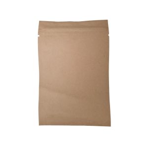 Brown Paper Resealable Bags - (h)229 x (w)152mm