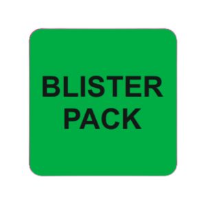 Status Blister Pack Labels - 36 x 36mm