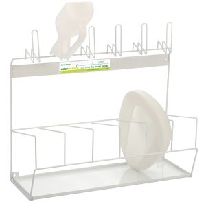 Confidence White Urinal/Bedpan Rack