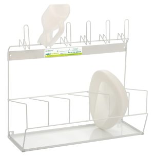 Confidence White Urinal/Bedpan Rack