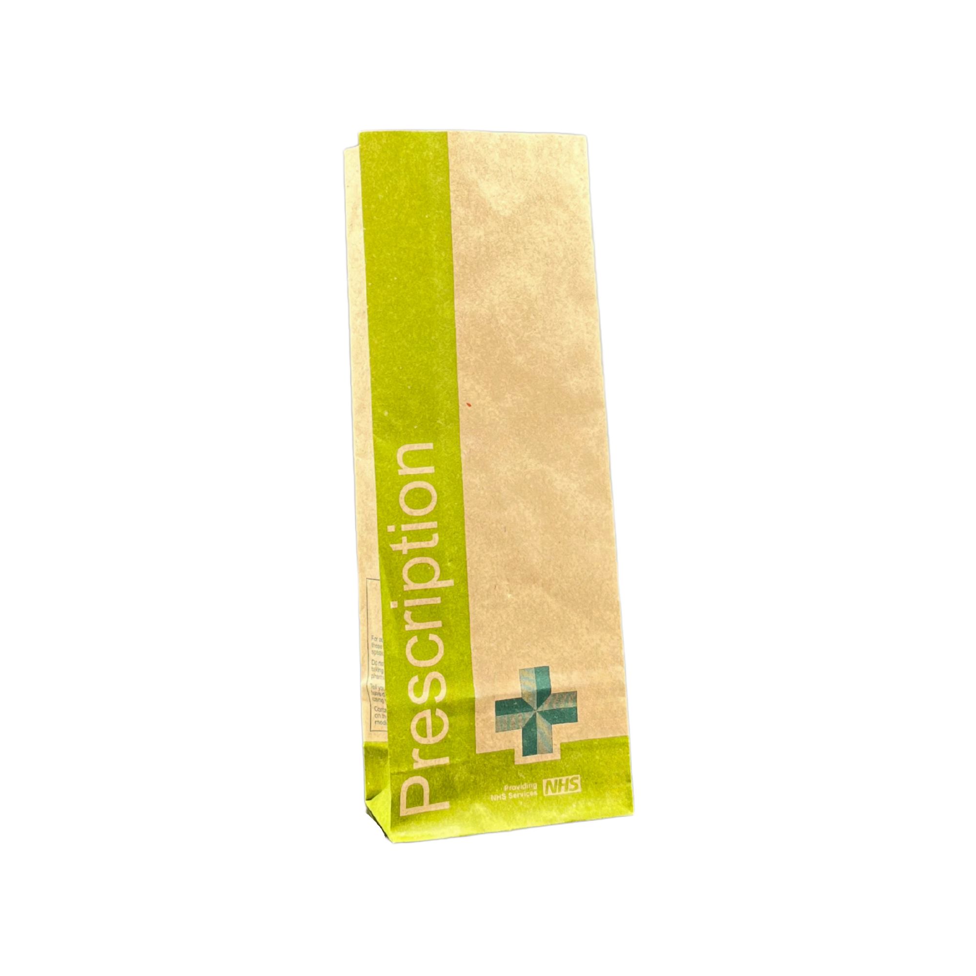ProPac NHS Brown Paper Prescription Bags - (h)280 x (w)90 x (g)50mm