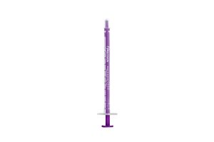 Precision Purple Oral Syringes - 1ml (Bulk Pack of 100)