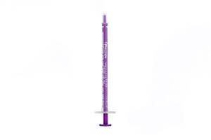Precision Purple Oral Syringes - 1ml (Bulk Pack of 2500)