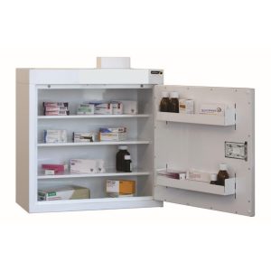 Steel Controlled Drug Cabinet (No Light) - With 2 Shelves