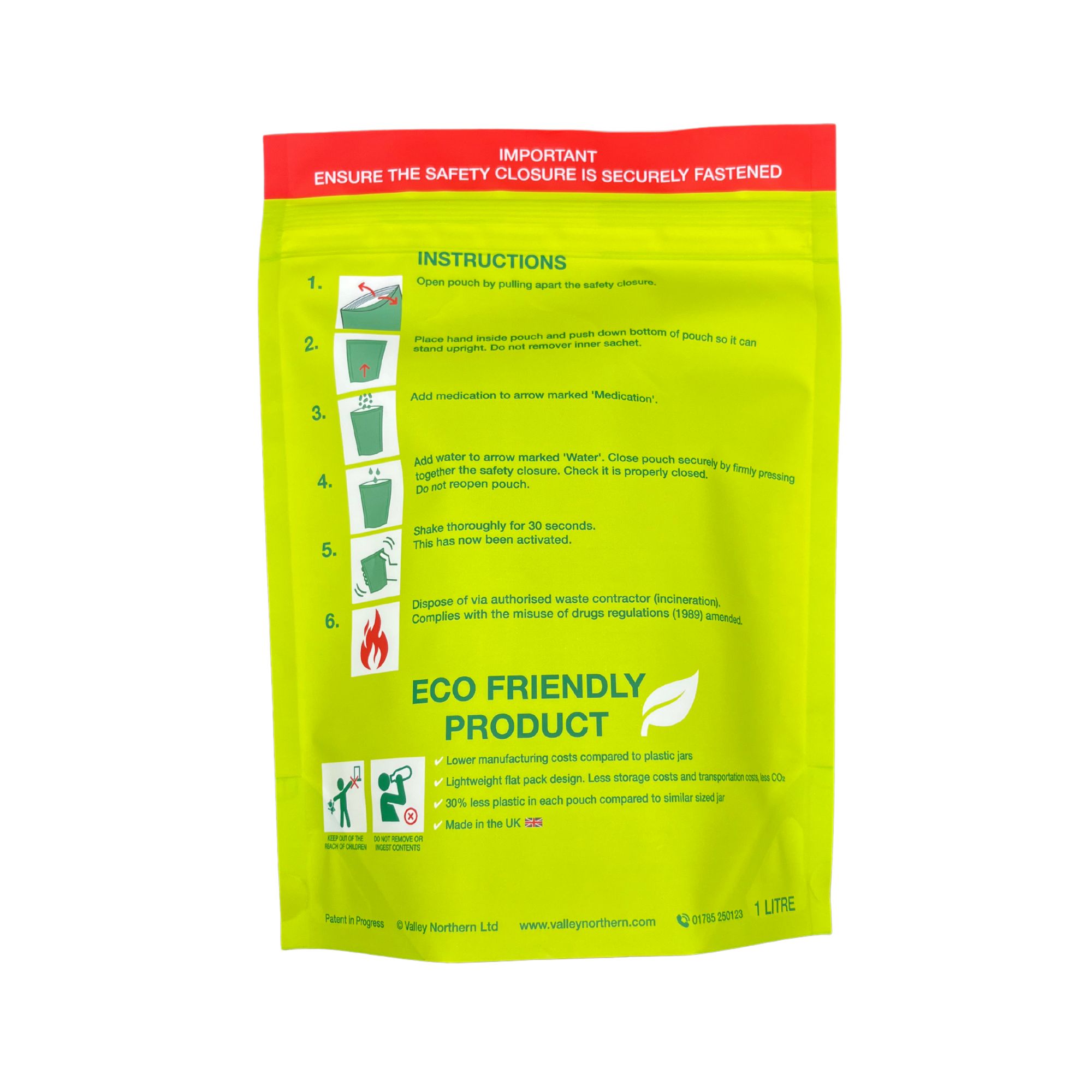 Pharmasafe CD Denaturing Pouch