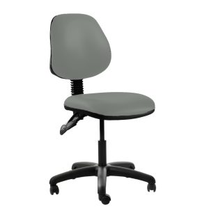 Rhubarb Medium Back Chair with Castors - Dove